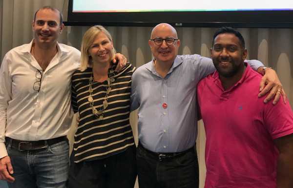 L-R: Laurent Ezekiel, Christine Peyton, Michael Kahn, Adrian Farouk.