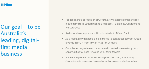 nine reorganisation slide from presentation jan 2026