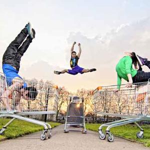 A scene from 'Trolleys'. Photo by Irven Lewis