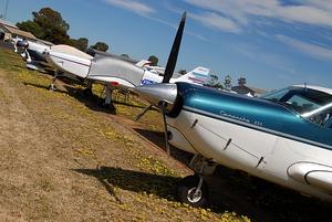 Aircraft in the parking area at AUSFLY 2013. (Steve Hitchen)