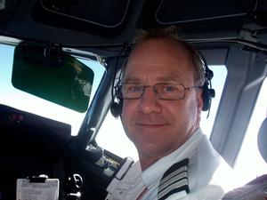 Simon Brownscombe in the "office". Income protection has kept him there. (Via Buchan Consulting)