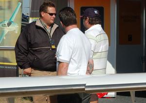 Steve Maltby (left) in his days selling Cirruses. (Steve Hitchen)
