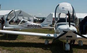 US-registered Evektor LSAs at Oshkosh this year. The Czech manufacturer is one of many international companies that may be subjected to FAA audits in 2013. (Glenn Alford)