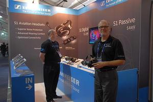 Sennheiser's David Dunlap (right), the driving force behind the Live Your Dream Scholarship. (Steve Hitchen)