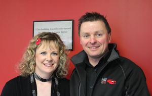 Regional winners Matthew and Alison Bradburn of Car Repairs Tasmania