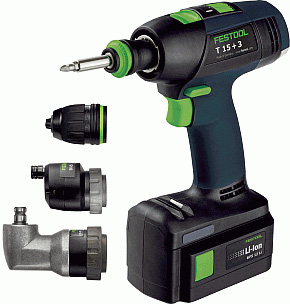 Festool's latest T+3 drill - power where it's needed.