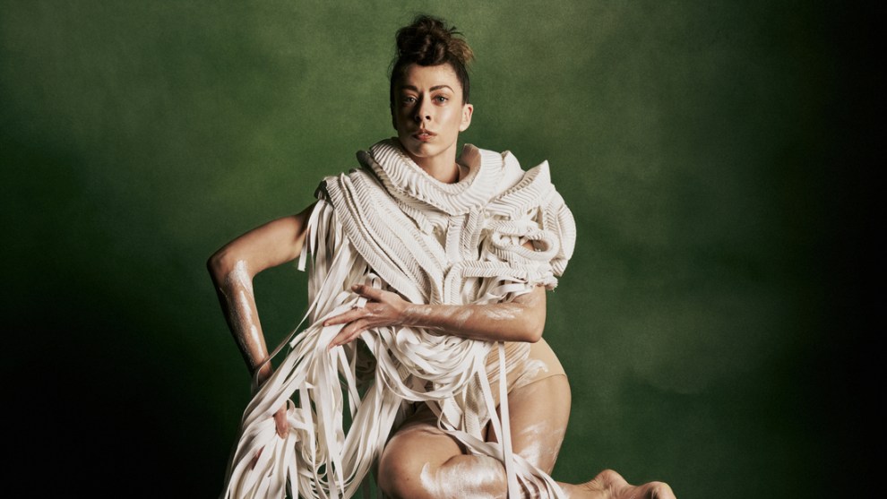 Bangarra Dance Theatre Artist Coutrney Radford in Flora (choreography by Frances Rings).
Photo: Pierre Toussaint, 2025.