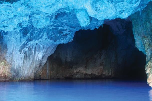 Dazzling hues of the Blue Cave.