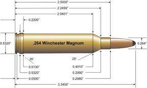 .264 Win. Mag specs drawing