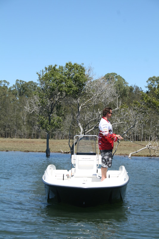 The unique “M” shape hull adds stability while keeping the boat dry in chop.
