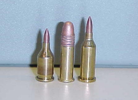 Left 10Eichelberger Long Rifle and right 10 Eichelberger Pup AKA (Wildcattus extremis ridiculousosis) Image: Accurate Reloading website.