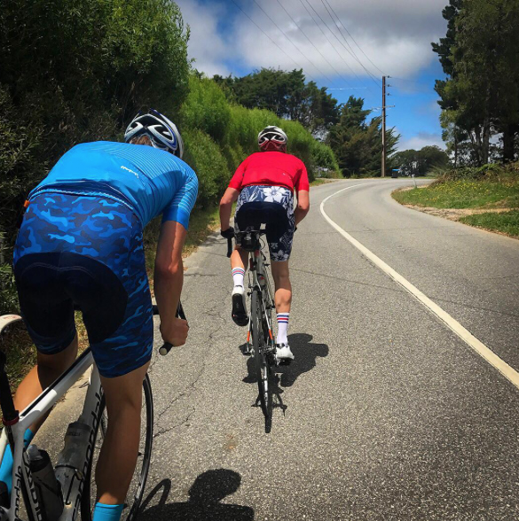 Bright pinks and blues feature in the debut kit release from Aussie company Hotmix Apparel. Image: Supplied.