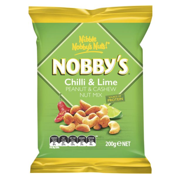 Nobbys Chilli Lime Peanut Cashew Nut Mix 200g-1