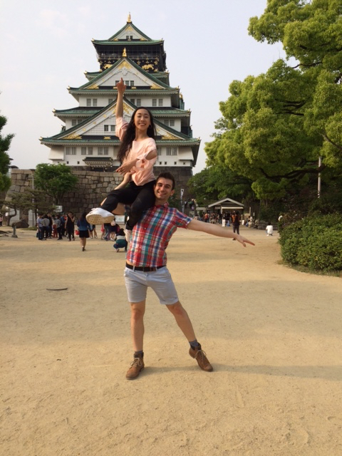 Michael Pappalardo and Yuiko Masukawa (Melbourne City Youth Ballet's artistic director) in Osaka, Japan.