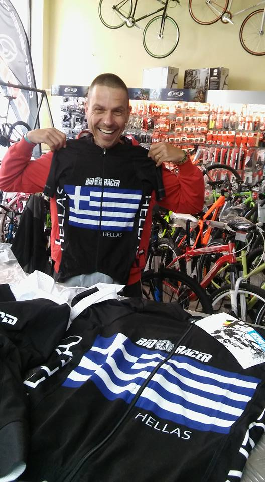 Steffen Streich prior to leaving Greece for his trip to Australia to ride the Indian Pacific Wheel Race. Image: Anagno Cycles.