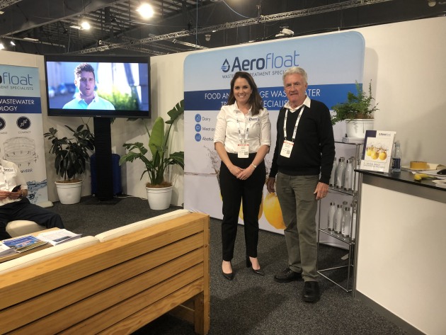 Aerofloat Katie Moor and Ray Anderson (stand 3129) were exhibiting their patented wastewater system in New Zealand for the first time. They were running a video of their recent 4Pines brewery installation in Brookvale, Sydney on the stand, and the company has also recently completed its first NZ implementation. Moor says Aerofloat is taking the opportunity, while in New Zealand, to meet with potential agents in the region.