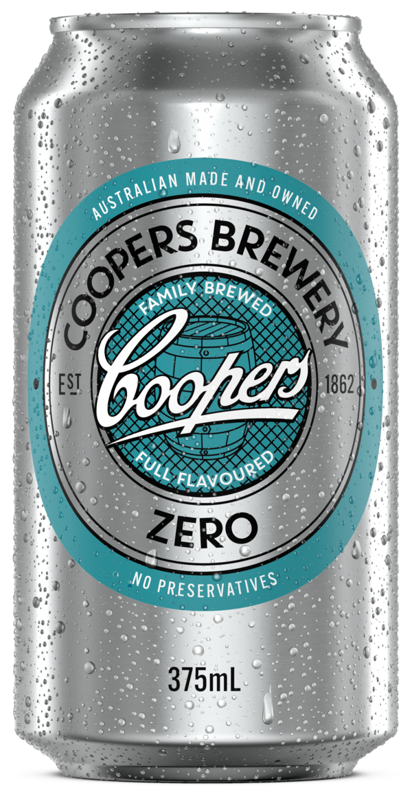 Coopers Brewery has released its first non-alcoholic beer to meet consumer demand for beer with no or low levels of alcohol (NoLo). Coopers Zero will be added to the permanent product range for the brand. (Image: Coopers)