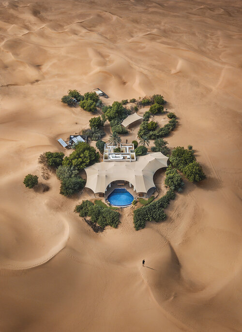 © Sebastien Nagy. Aerial Photographer of the Year 2020, Winner Man-made. Lost in the desert.