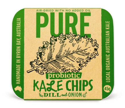 Technical and anatomical ink drawings that feel like they were pulled right out of an engineering blueprint take centre stage and, like the label on Extraordinary Food’s Pure Kale Chips, hint at the product within, says Shayne Tilley on packaging trends for 2021.