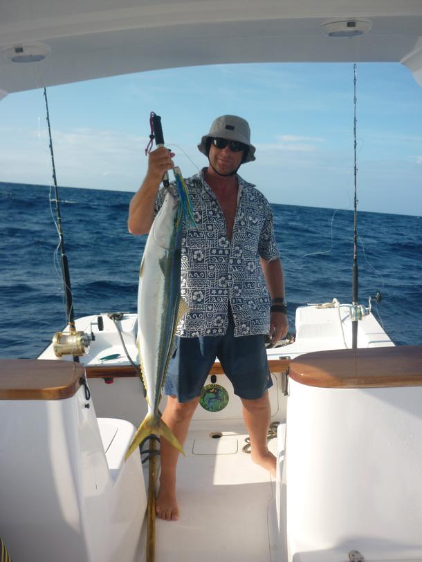 Good times on a fishing charter.