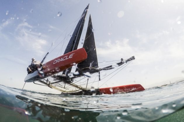 Oracle Team USA foiling AC45