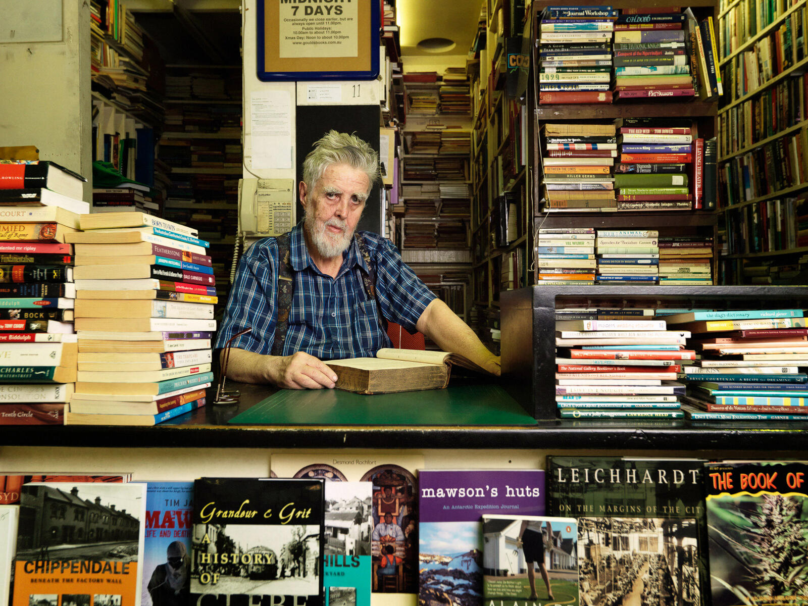 From the series and photobook Newtown Shopkeepers, which was also exhibited at the State Library of NSW. Image: © Nic Bezzina
