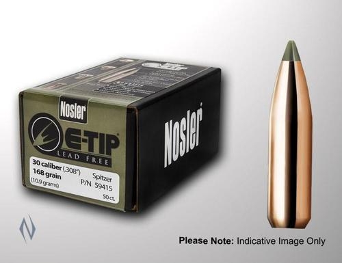 Nosler 168gn .30 Calibre E-Tip