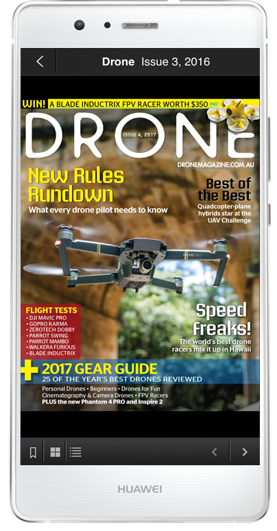 Drone Magazine on Android device Zinio
