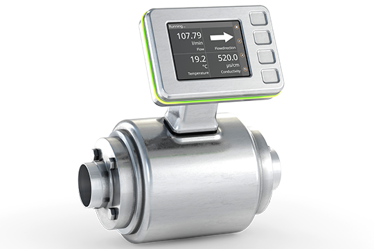 The SMF flowmeter is a multi-parameter sensor tailored for the food, beverage, and wine industries, offering all-in-one monitoring of flow, temperature and conductivity.