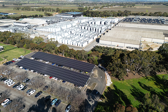 The site spans five hectares and almost 59,000m2 of buildings, and is the largest premium wine bottling facility in the Southern Hemisphere.