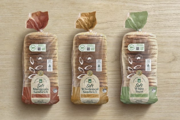 Woolworths has shifted its Own Brand sliced bread bags to flexible packaging manufactured by Amcor that contains 30 per cent recycled plastic, a move the retailer says will save about 50,000 kilograms of virgin plastic annually.
Source: Woolworths