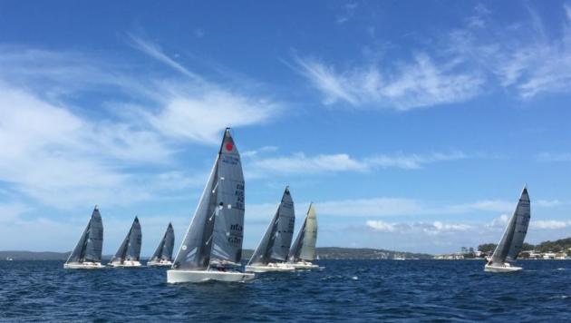 Racing at the Melges 24 Nationals. Photo Kevin Nixon.