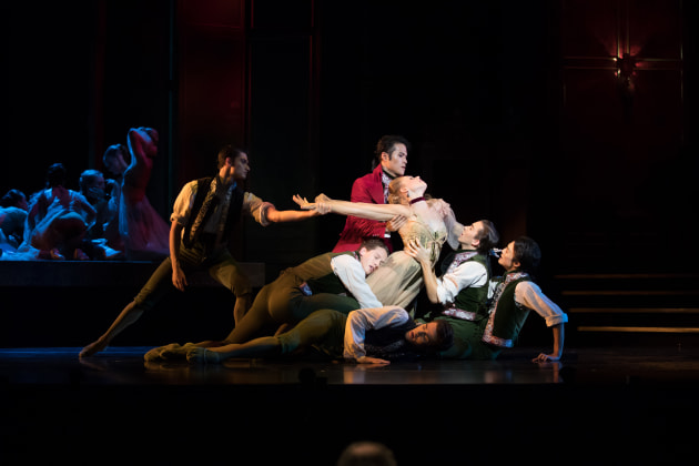 Sophie Zoricic with artists of the Queensland Ballet. photo by David Kelly.
