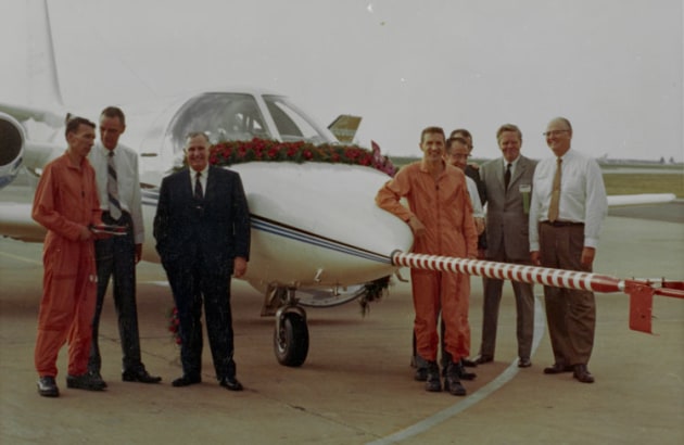 The very first Cessna Citation jet. September 1969. (Textron Aviation)