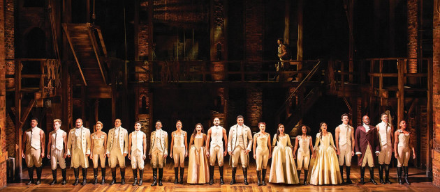 The West End cast of Hamilton.
Photo: Helen Maybanks.