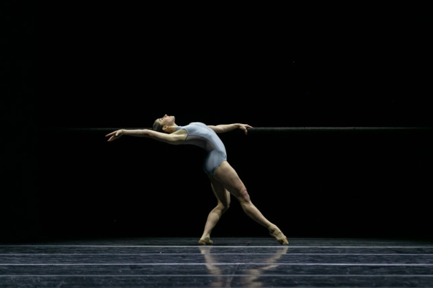 Lilla Harvey in Blake Works V (The Barre Project) by William Forsythe. Photo by Kate Longley