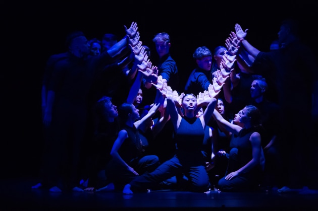 Jill Goh and NZSD students in ‘Forgotten Things’. Photo: Stephen A’Court.