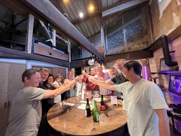 Time for some saké - cheers!