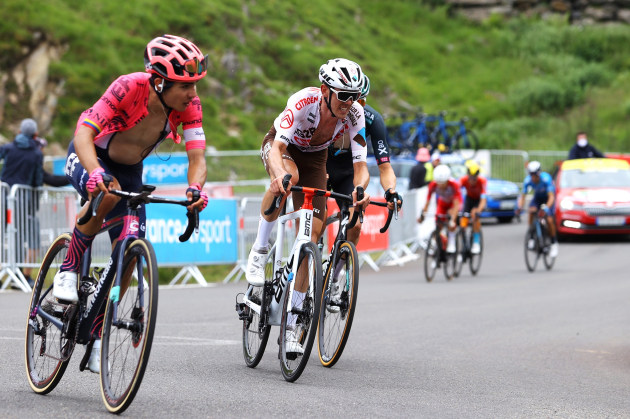 Ben O’Connor finished 8th on Stage 18 and is now 4th overall in the 2021 Tour de France. Image: AG2R Citreon.
