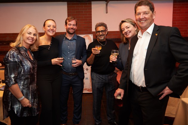 Supporting the IPPO dinner: (l-r) Lindy Hughson, Denni Egan, James Windsor, Robert Marguccio, Abby Ford, Michael Moran