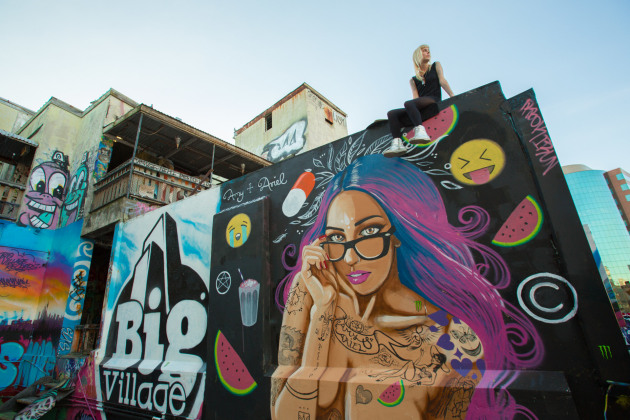 Mural artwork: © Amy & Ariel. Photograph: © Tim Levy
