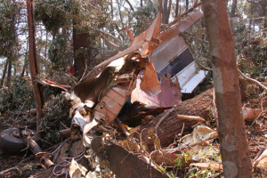 The crash site of the M-18 Dromader near Ulladulla. (ATSB)
