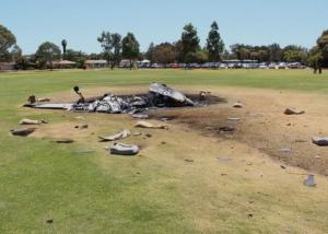 The impact site of Glasair III VH-USW. (ATSB)
