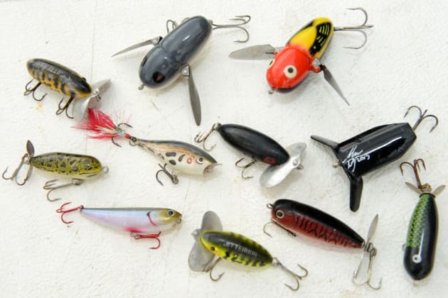 A selection of old and new surface lures that all work well on bass.