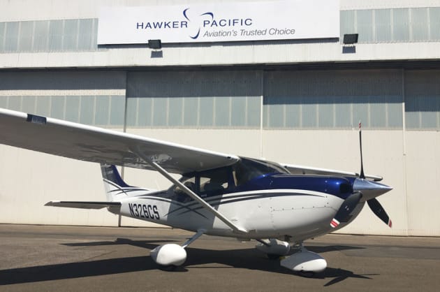 Hawker Pacific has made a success of its Cessna piston sales territory, and has now extended that to the whole of Australia. (Hawker Pacific)