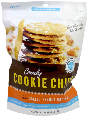 These salted peanut butter biscuits claim to be 'non-GMO' and free of artificial flavours, colours and preservatives.