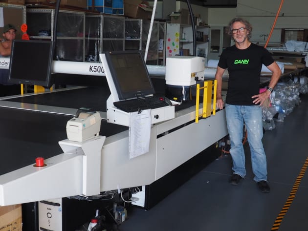 This $300,000 Australian made computerised cutting table can quickly and accurately cut multiple layers of fabric, facilitating a level of productivity that&rsquo;s essential for keeping manufacture competitive in a high wage country like Australia.