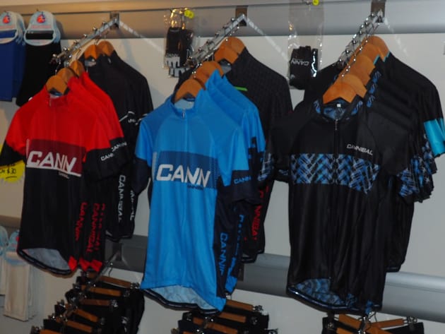 Some of Cannibal&rsquo;s latest jersey designs.