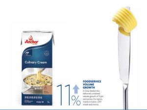 The company said its consumer and foodservice segments delivered a strong result, mainly due to a record performance from Asia and China.