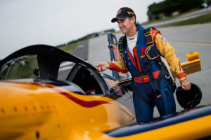 Matt Hall thinks more hours in his MXS-R will sharpen his form for the next round of the Red Bull Air Race. (Red Bull Content Pool)